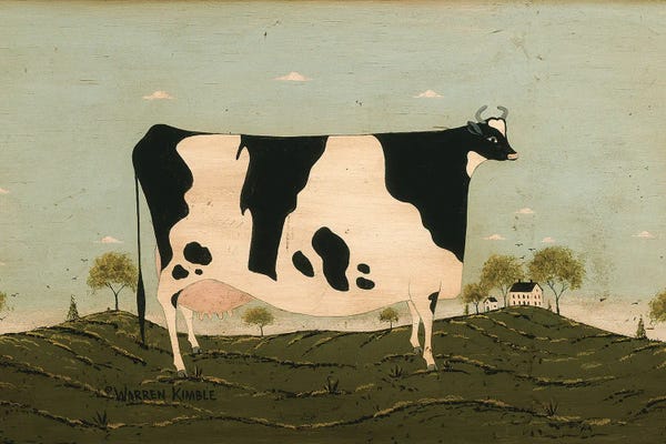 Classic Americana: American Cow II by Warren Kimble