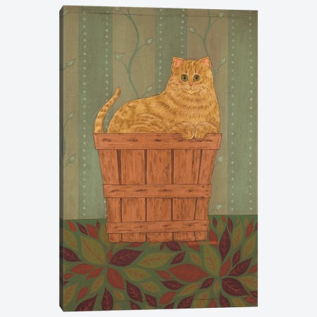 Ginger Cat Canvas Print #WRK67} by Warren Kimble Canvas Print