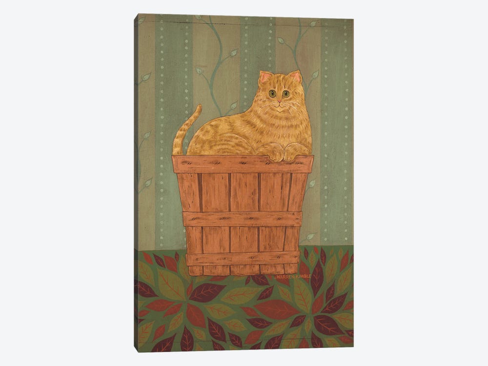Ginger Cat by Warren Kimble 1-piece Canvas Art
