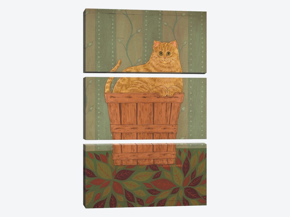 Ginger Cat by Warren Kimble 3-piece Canvas Artwork