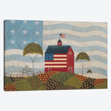 American Farm Canvas Print #WRK6} by Warren Kimble Canvas Art Print