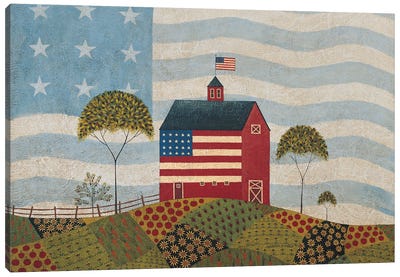 American Farm Canvas Art Print - Warren Kimble