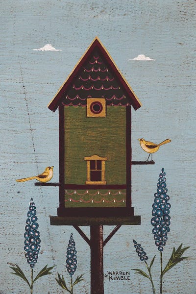 Giclee Features: Green Birdhouse by Warren Kimble