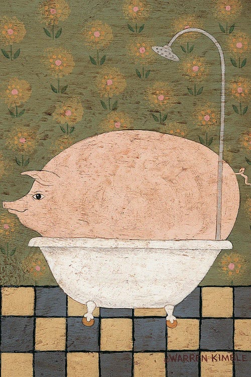 Hog Wash by Warren Kimble wall art