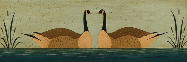 Canadian Culture: Kissing Geese by Warren Kimble