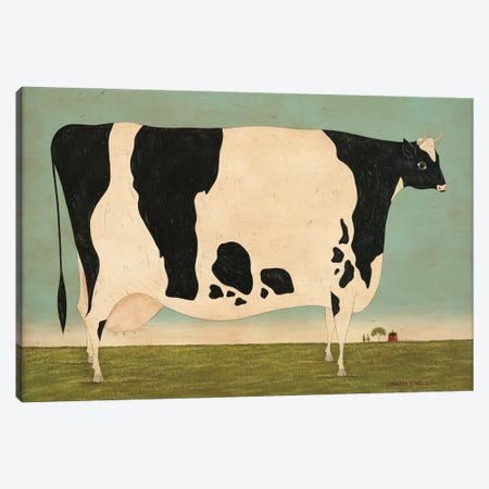 Large Vermont Cow Canvas Print #WRK85} by Warren Kimble Canvas Art Print