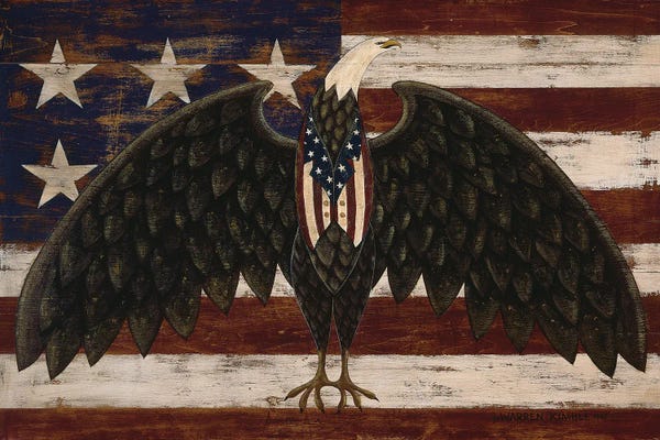 American Flags: Liberty by Warren Kimble