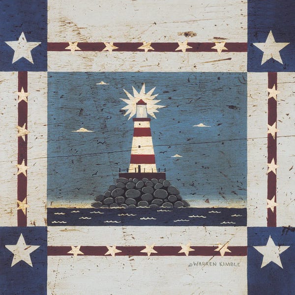 Classic Americana: Lighthouse Square by Warren Kimble
