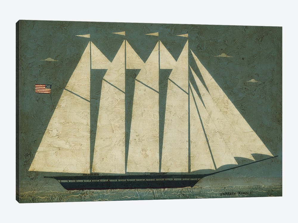 New Large Ship by Warren Kimble 1-piece Art Print