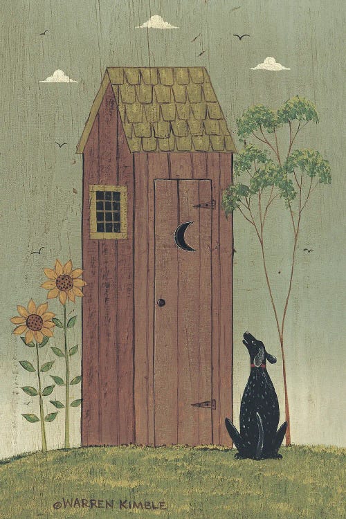 Outhouse With Dog