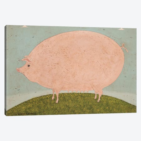 Pig Canvas Print #WRK97} by Warren Kimble Canvas Art