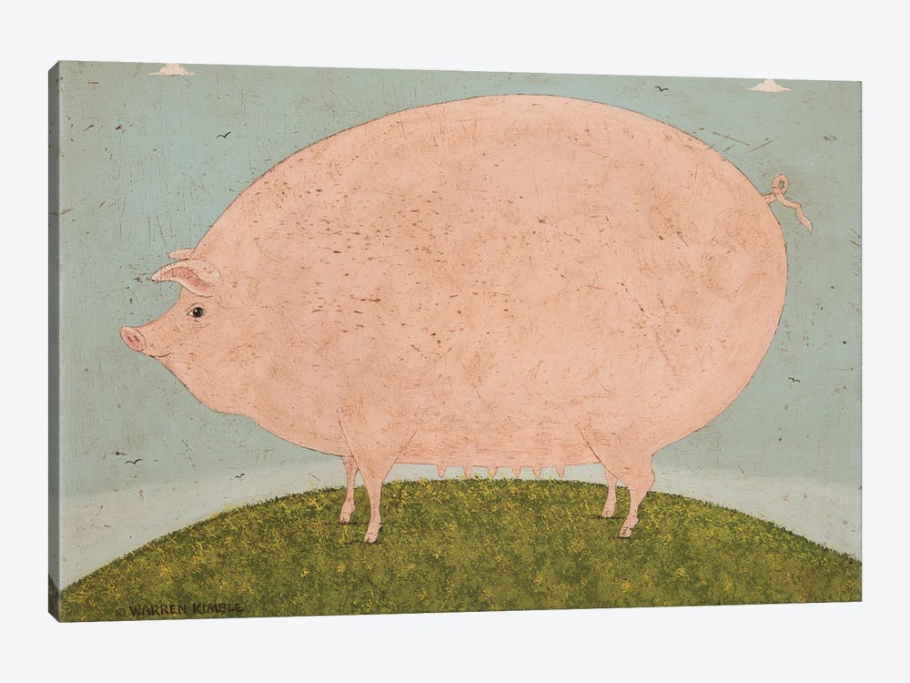 Pig by Warren Kimble 1-piece Art Print