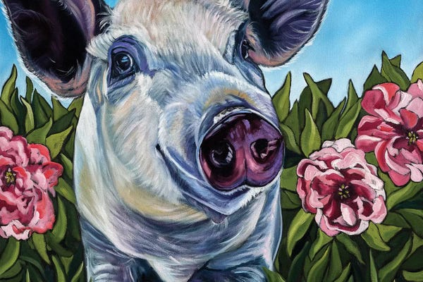 Pigs: Pigs and Peonies by Kathryn Wronski