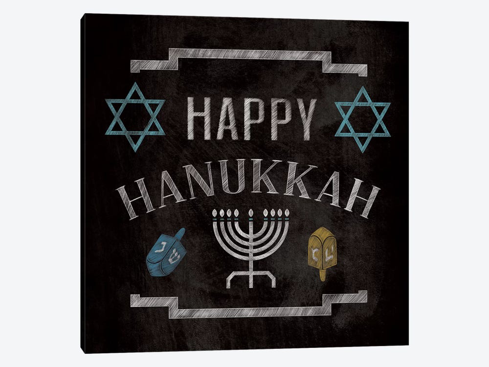 Happy Hanukkah by 5by5collective 1-piece Art Print
