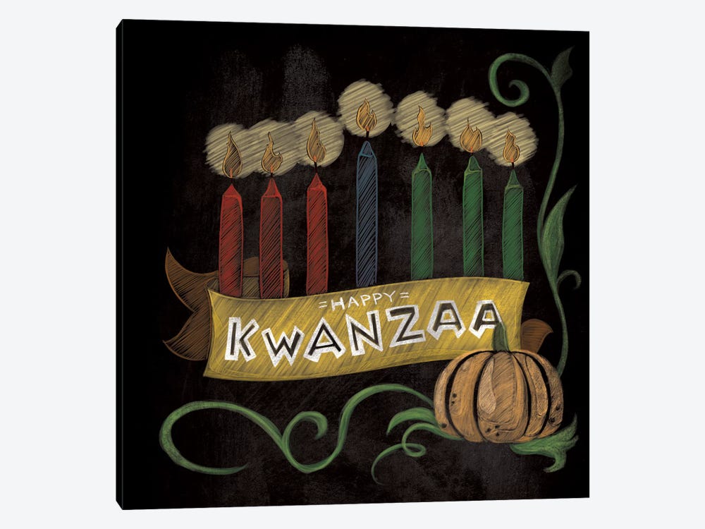 Happy Kwanzaa by 5by5collective 1-piece Canvas Art Print