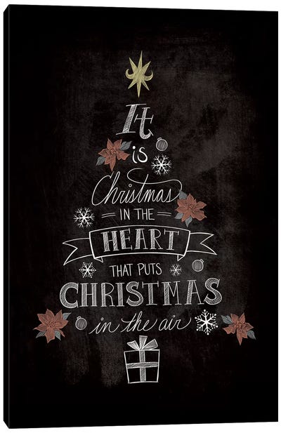 It Is Christmas Canvas Art Print - Holiday Wishes