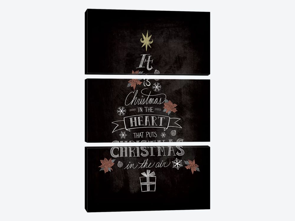 It Is Christmas by 5by5collective 3-piece Canvas Wall Art