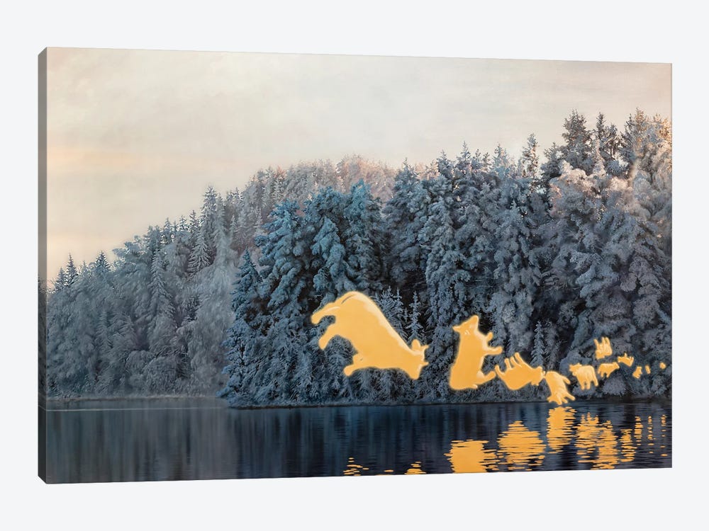 The Frozen Island by Johannes Wessmark 1-piece Canvas Artwork