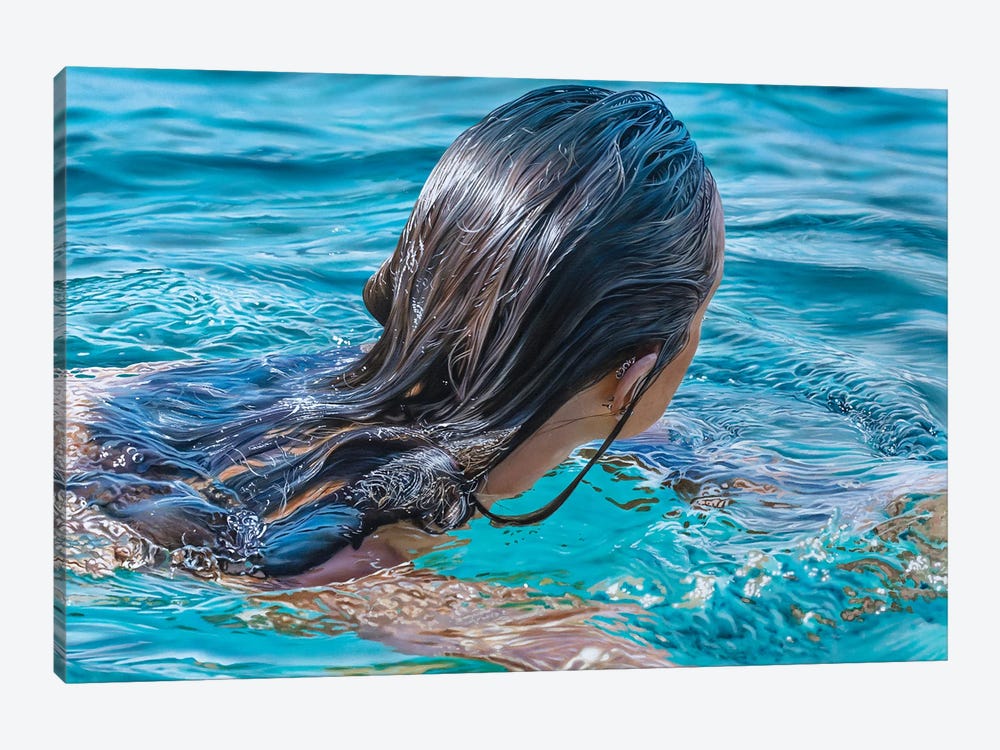 Wet Hair II by Johannes Wessmark 1-piece Canvas Print