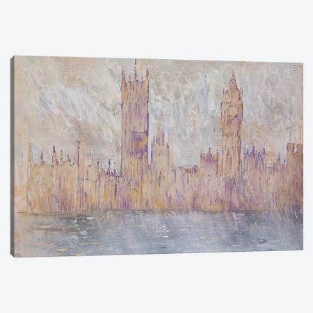 Westminster, Gold Canvas Print #WSL105} by Wayne Sleeth Canvas Art