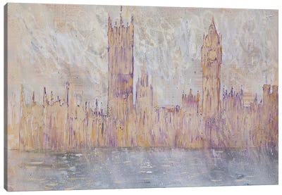 Westminster, Gold Canvas Art Print - Wayne Sleeth