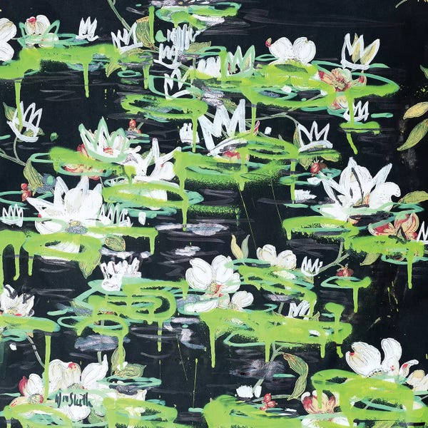 Lilies: Black Nympheas by Wayne Sleeth