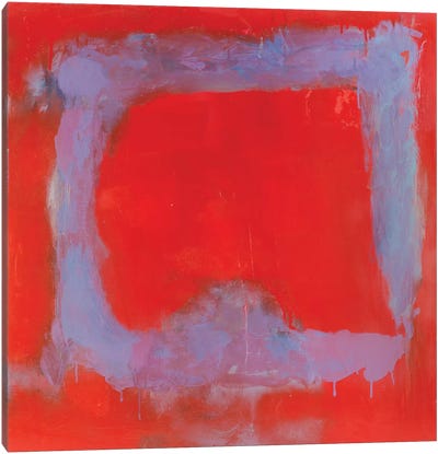Composition In Red Canvas Art Print - Minimalist Painting