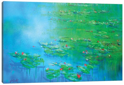 Fluo no.3 Canvas Art Print - Water Lilies Collection