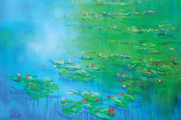 Water Lilies Collection: Fluo no.3 by Wayne Sleeth