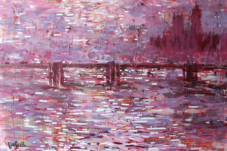 Financial Times (Bridge-Building, after Monet) by Wayne Sleeth wall art