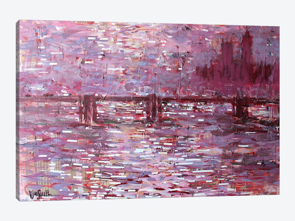 Financial Times (Bridge-Building, after Monet) by Wayne Sleeth 1-piece Art Print