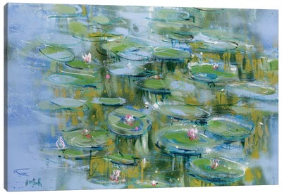 No. 13 Canvas Art Print - Water Lilies Collection