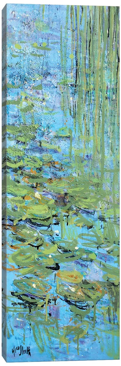 Monet Monet Monet Gilt Canvas Art Print - Water Lilies Collection