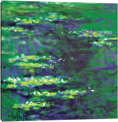 Giverny Study N°2 Canvas Art Print - Water Lilies Collection