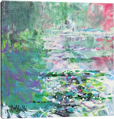Giverny Study N°5 Canvas Art Print - Water Lilies Collection