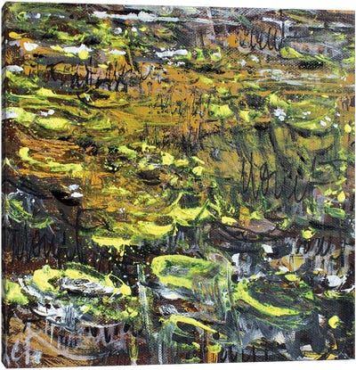 Giverny Study N°11 Canvas Art Print - Pond Art