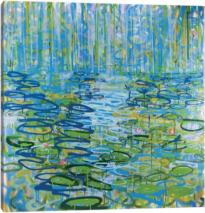 No. 16 Canvas Art Print - Water Lilies Collection