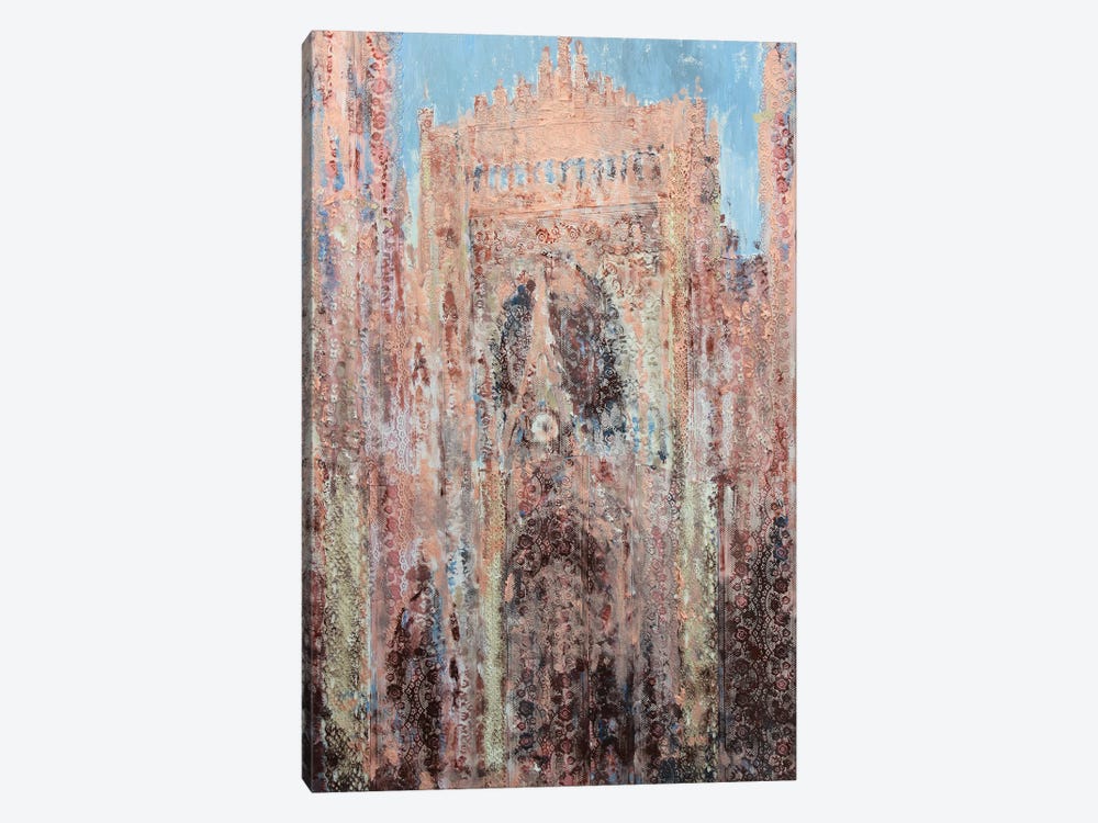 Rouen Cathedral In Lace by Wayne Sleeth 1-piece Canvas Artwork