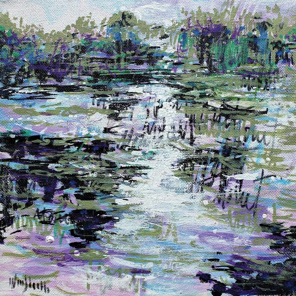Ponds: Giverny Study N° 20 by Wayne Sleeth