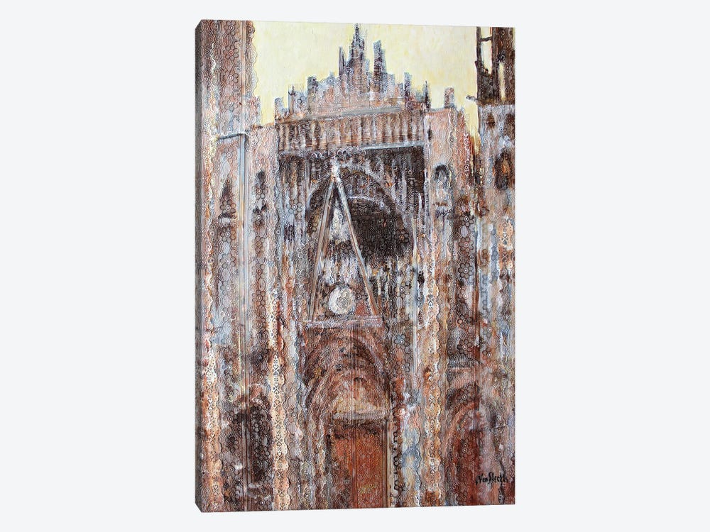 Rouen Cathedral In Lace N°2 by Wayne Sleeth 1-piece Canvas Art