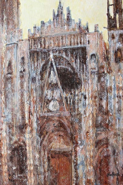 Artists Like Monet: Rouen Cathedral In Lace N°2 by Wayne Sleeth