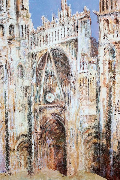 Rouen Cathedral In Lace N°3 (Morning) by Wayne Sleeth canvas print