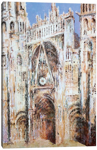 Rouen Cathedral In Lace N°3 (Morning) Canvas Art Print - Wayne Sleeth