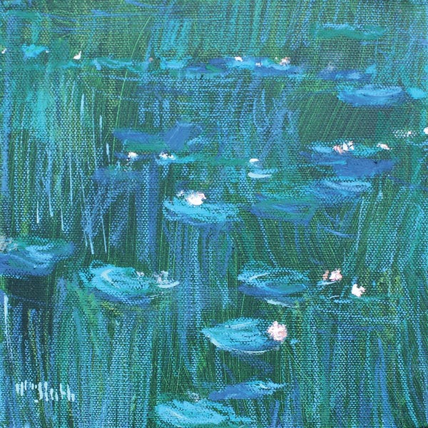 Water Lilies: Giverny Green by Wayne Sleeth