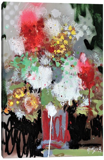 Recycled Bouquet Canvas Art Print - Wayne Sleeth