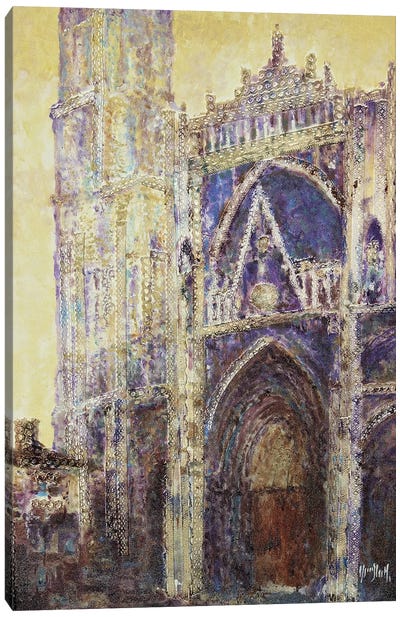 Rouen Cathedral With Lace, N° 6 Canvas Art Print - Wayne Sleeth