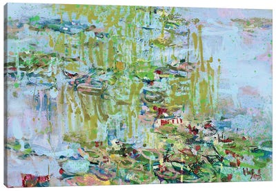 Monet Monet Monet ( Tear ) Canvas Art Print - Water Lilies Collection