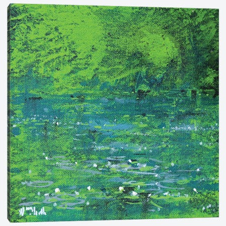 Giverny, Harmony In Green Canvas Print #WSL248} by Wayne Sleeth Canvas Artwork