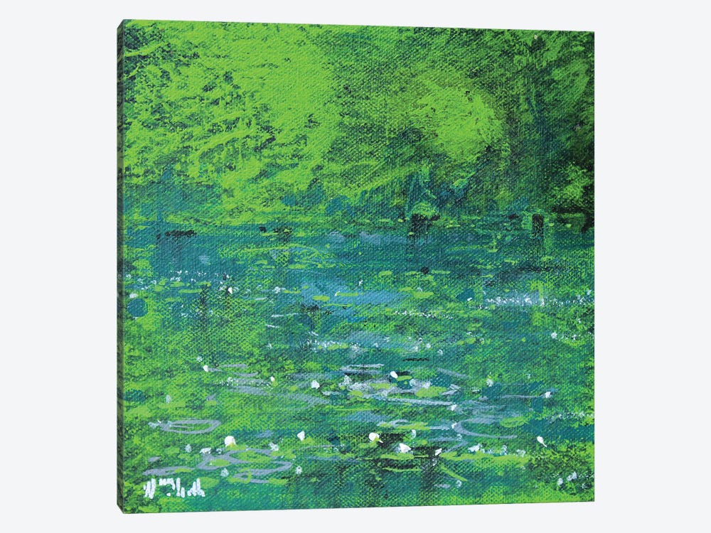 Giverny, Harmony In Green by Wayne Sleeth 1-piece Canvas Wall Art