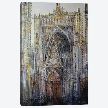 Rouen Cathedral In Lace No.10 Canvas Print #WSL252} by Wayne Sleeth Canvas Art Print
